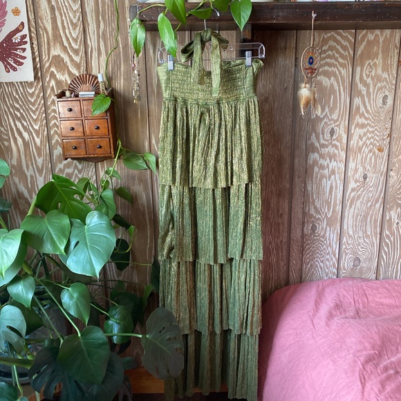 Sabina Musayev Tair Dress, women’s size small in green moss NWT - Picture 3 of 7